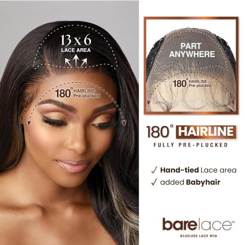 Sensationnel HD Lace Front Wig Glueless BareLace 13X6 Unit 3  display picture 1