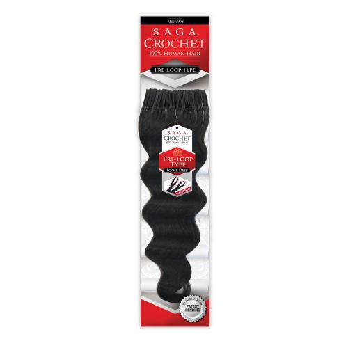 Saga Human Hair Crochet Braids Pre Loop Type Loose Deep - SamsBeauty
