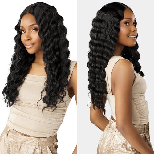 Sensationnel HD Lace Parting Wig Glamzy Glueless Wide V-Part