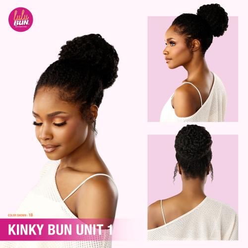 Sensationnel Lulu Bun With Natural Textures Kinky Bun Unit 1