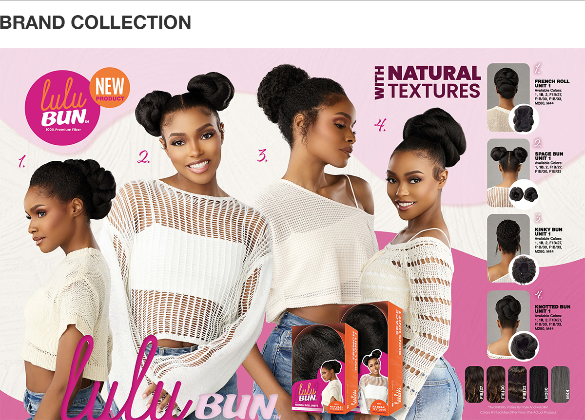 Sensationnel Lulu Bun With Natural Textures Kinky Bun Unit 1