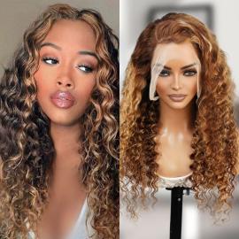 Brazilian Virgin Remy Human Hair Pre Bleached HD Lace Front Wig