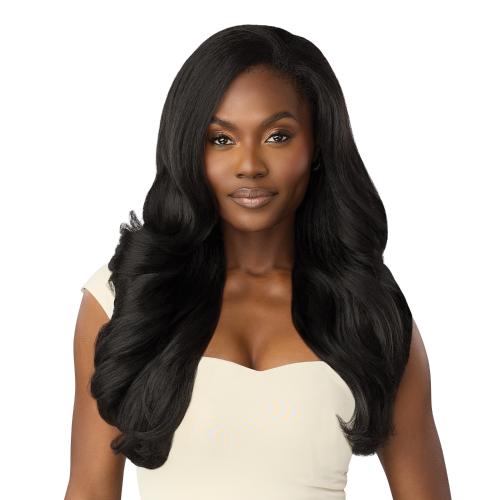 Outre Half Wig Quick Weave Dominican Blowout Waves 22 