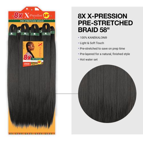 Sensationnel Braids African Collection 8X X-Pression Pre-Stretched