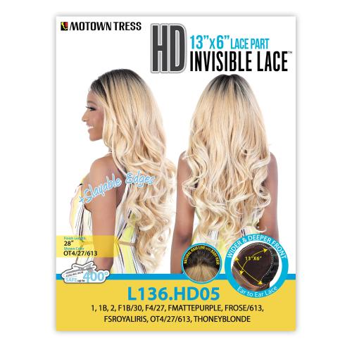 Motown Tress HD Lace Front Wig 13X6 Lace Part L136.HD05  display picture 2